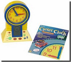 Learning Resources Talking Clever Clock and Workbook