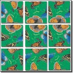  b. dazzle / Butterflies Scramble Squares 9-Piece Puzzle 